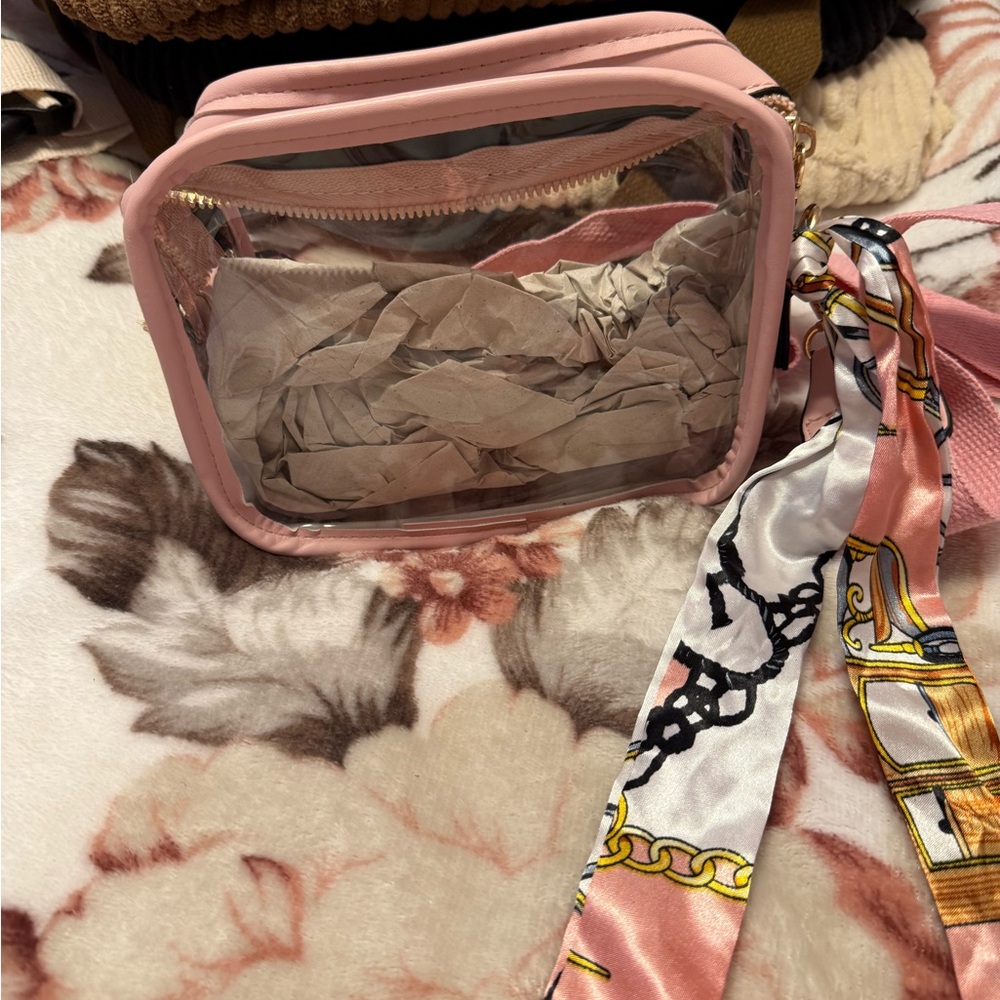 Pink Transparent Women's Bag